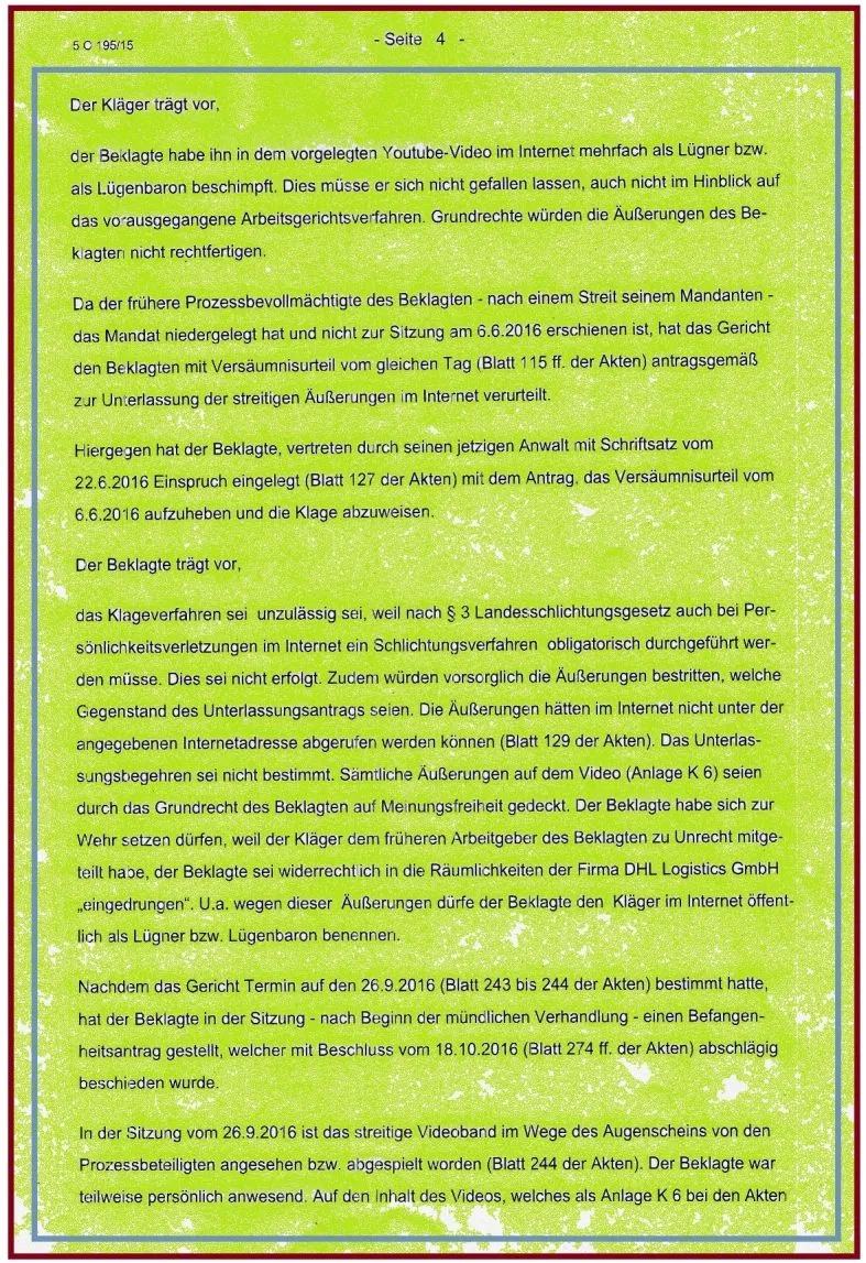 Landgericht Mainz Richter Schäfer Urteil für Thorsten Heck Eich und Ronja Heck Eich und LSH Anwaltskanzlei Pforzheim-04