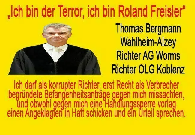 Befangenheitsantrag Gegen Richter Bergmann OLG Koblenz Am Amtsgericht Worms