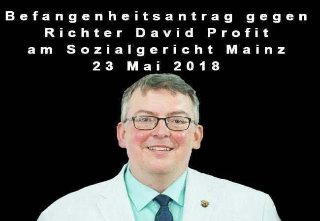 Staatssekretär David Profit und sein Befangenheitsantrag als Richter am Sozialgericht Mainz