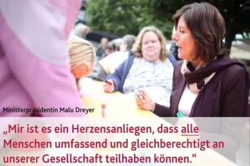 Behinderten Menschen droht durch Malu Dreyer Ausschluss vom Arbeitsleben