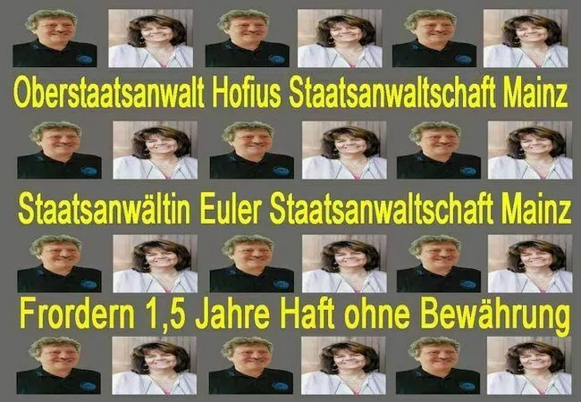 Staatsanwalt Rainer Hofius und Staatsanwältin Barbara Euler bei der Staatsanwaltschaft Mainz nehmen Rache am Landgericht Mainz und am Amtsgericht Worms