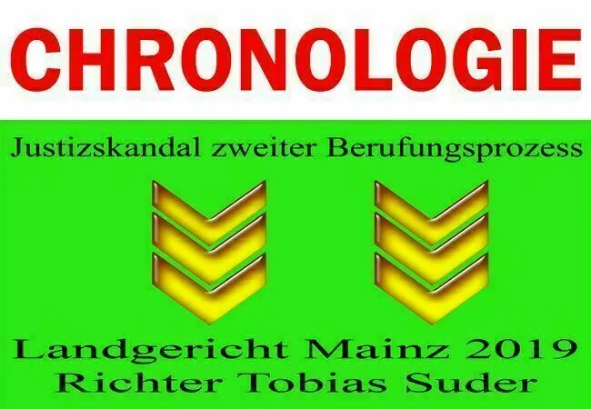 Chronologie zweiter Berufungsprozess 2019 Richter Suder Landgericht Mainz Osta Hofius Staatsanwaltschaft Mainz