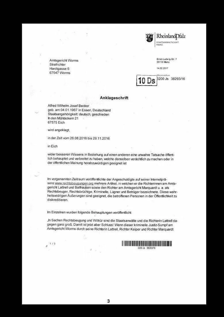 Richterin Lattrell Amtsgericht AG Worms Befangenheitsantrag Staatsanwaltschaft Mainz Justizskandal RLP Justizversagen-03