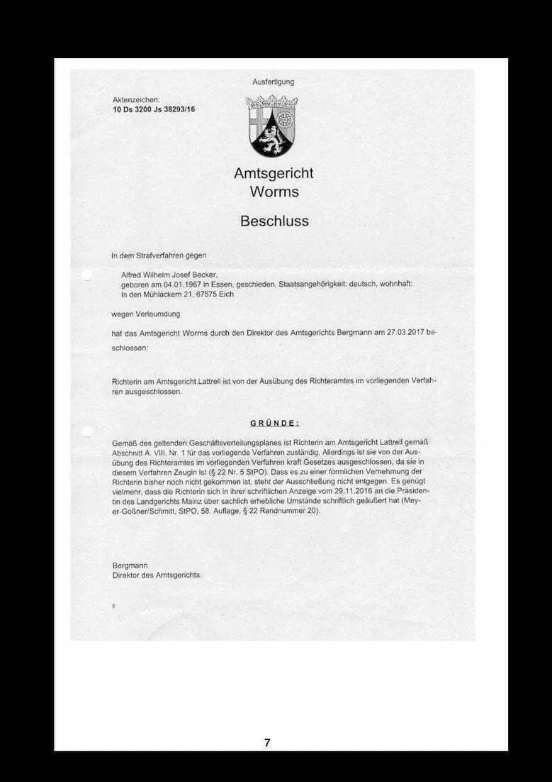 Richterin Lattrell Amtsgericht AG Worms Befangenheitsantrag Staatsanwaltschaft Mainz Justizskandal RLP Justizversagen-07