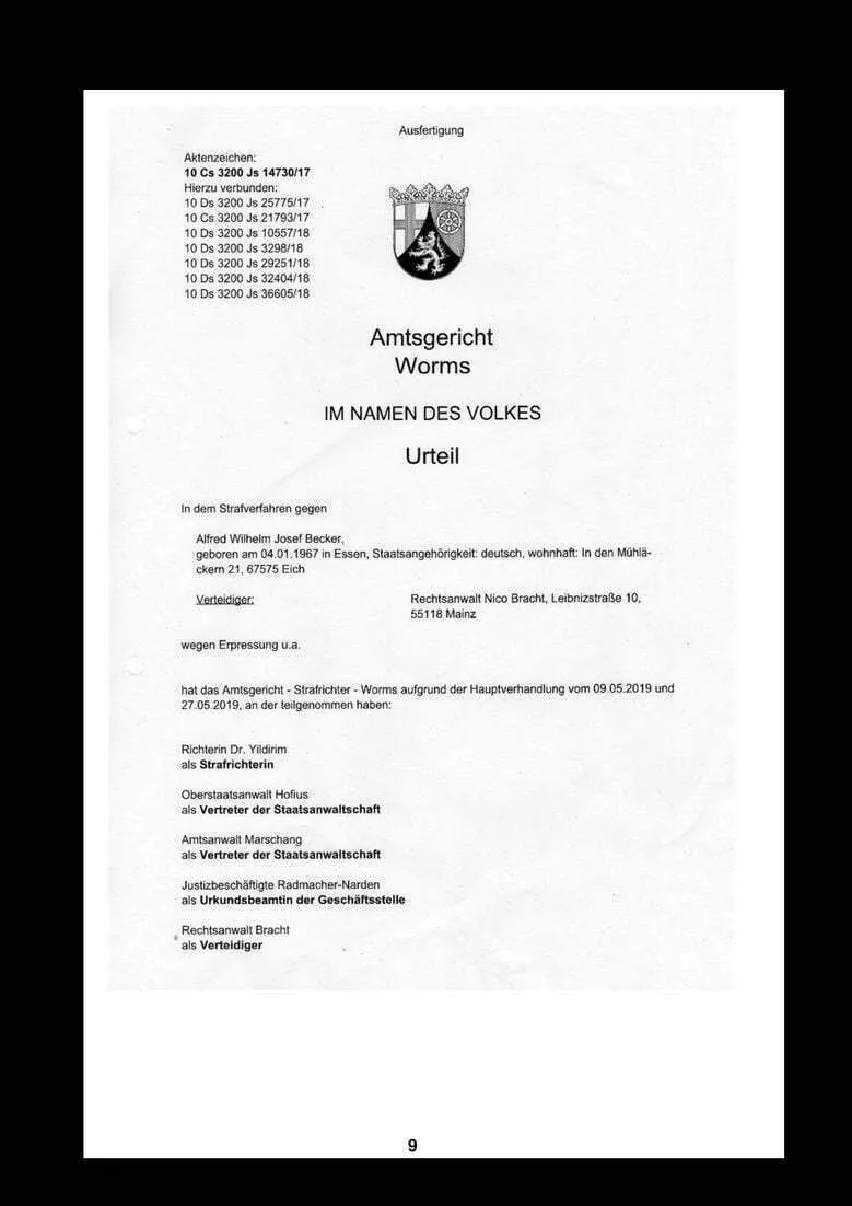 Richterin Lattrell Amtsgericht AG Worms Befangenheitsantrag Staatsanwaltschaft Mainz Justizskandal RLP Justizversagen-09
