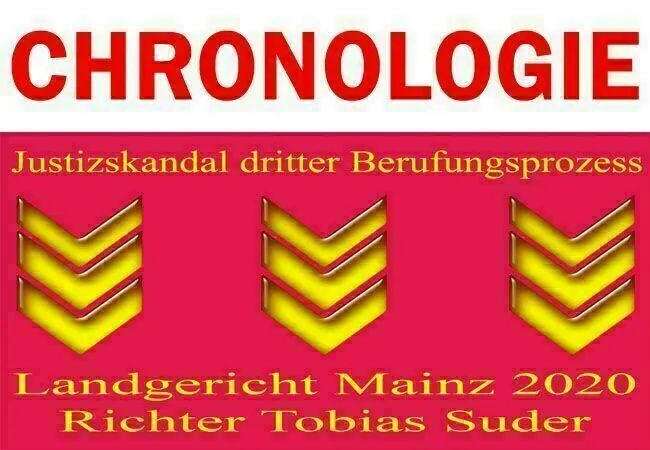 Chronologie dritter Berufungsprozess 2020 Richter Suder Landgericht Mainz