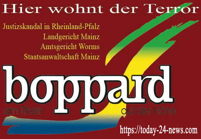 Boppard-Tourismus - In Boppard am romantischen Rhein wohnt der Terror mit der Fratze Tobias Eisert beteiligt am Justizskandal in Rheinland-Pfalz