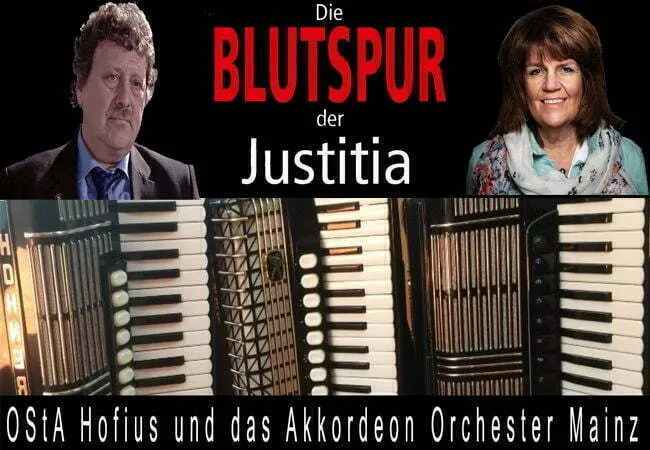 Akkordeon Orchester Mainz spielt mit Barbara Euler CDU Messel unter der Leitung OStA Rainer Hofius die Symphonie Terrorjustiz