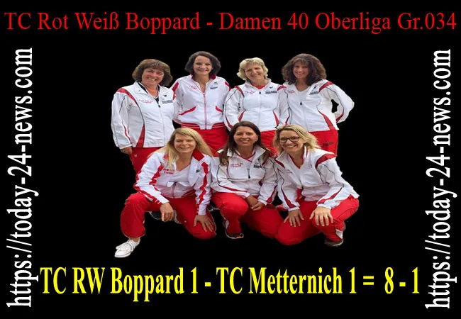 TC RW Boppard 1 gegen TC Metternich 1 – Damen 40 Oberliga Gr. 033 RPF 2022 Tennis RLP