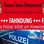 Theresa Griener Mettenheim - Fahrerflucht nach tödlichem Unfall. 18-jährige Wormser Radfahrerin erliegt noch am Unfallort ihren Verletzungen.