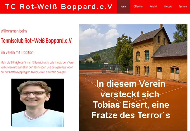 Tobias Eisert Landgericht Mainz ist die Fratze des Terrors beim TC Boppard