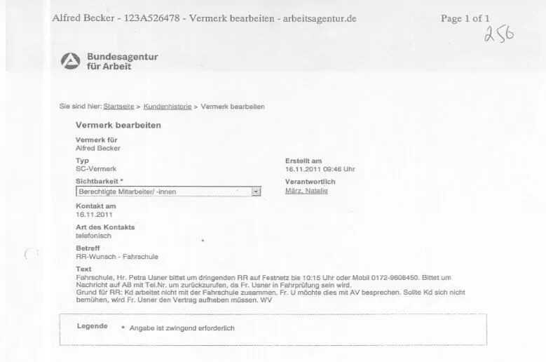 Protokoll 05 und die Aussagen von Petra Ussner Worms und Heinz Juergen Ussner Worms von der Fahrschule Röder Worms-16-11-2011