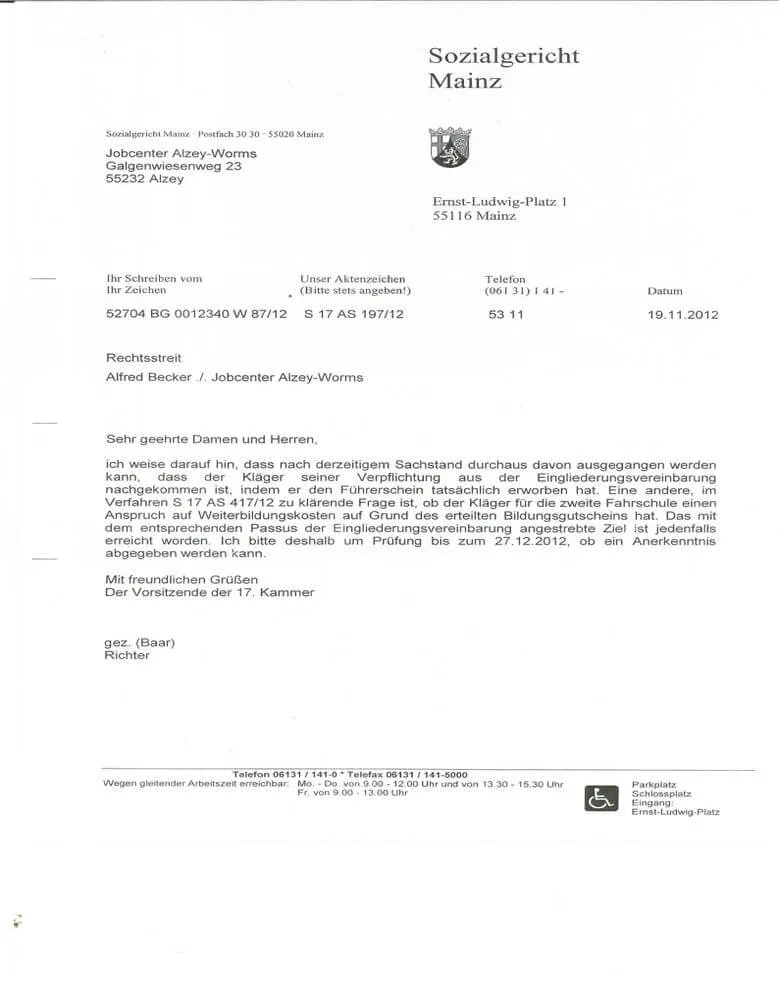 Protokoll 07 und die Aussagen von Petra Ussner Worms und Heinz Juergen Ussner Worms von der Fahrschule Röder Worms-19-11-2011