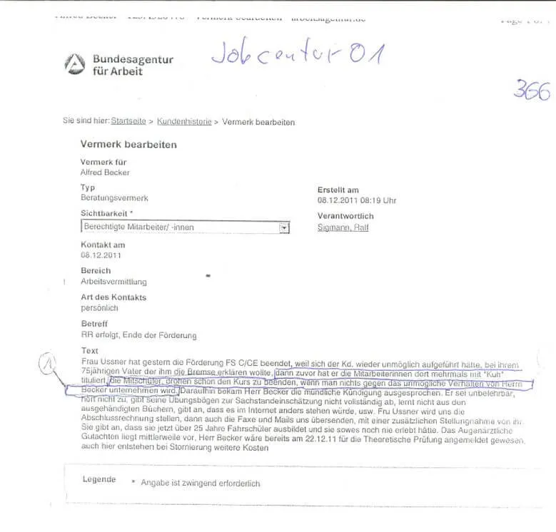 Protokoll 14 und die Aussagen von Petra Ussner Worms und Heinz Juergen Ussner Worms von der Fahrschule Röder Worms-08-12-2011