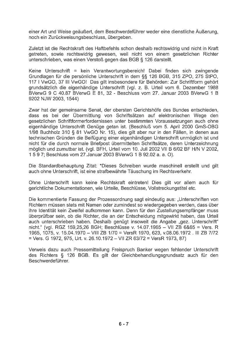 Sofortige Beschwerde Staatsanwaltschaft Mainz Freiheitsberaubung Richter Bergmann Generalstaatsanwaltschaft Koblenz-6