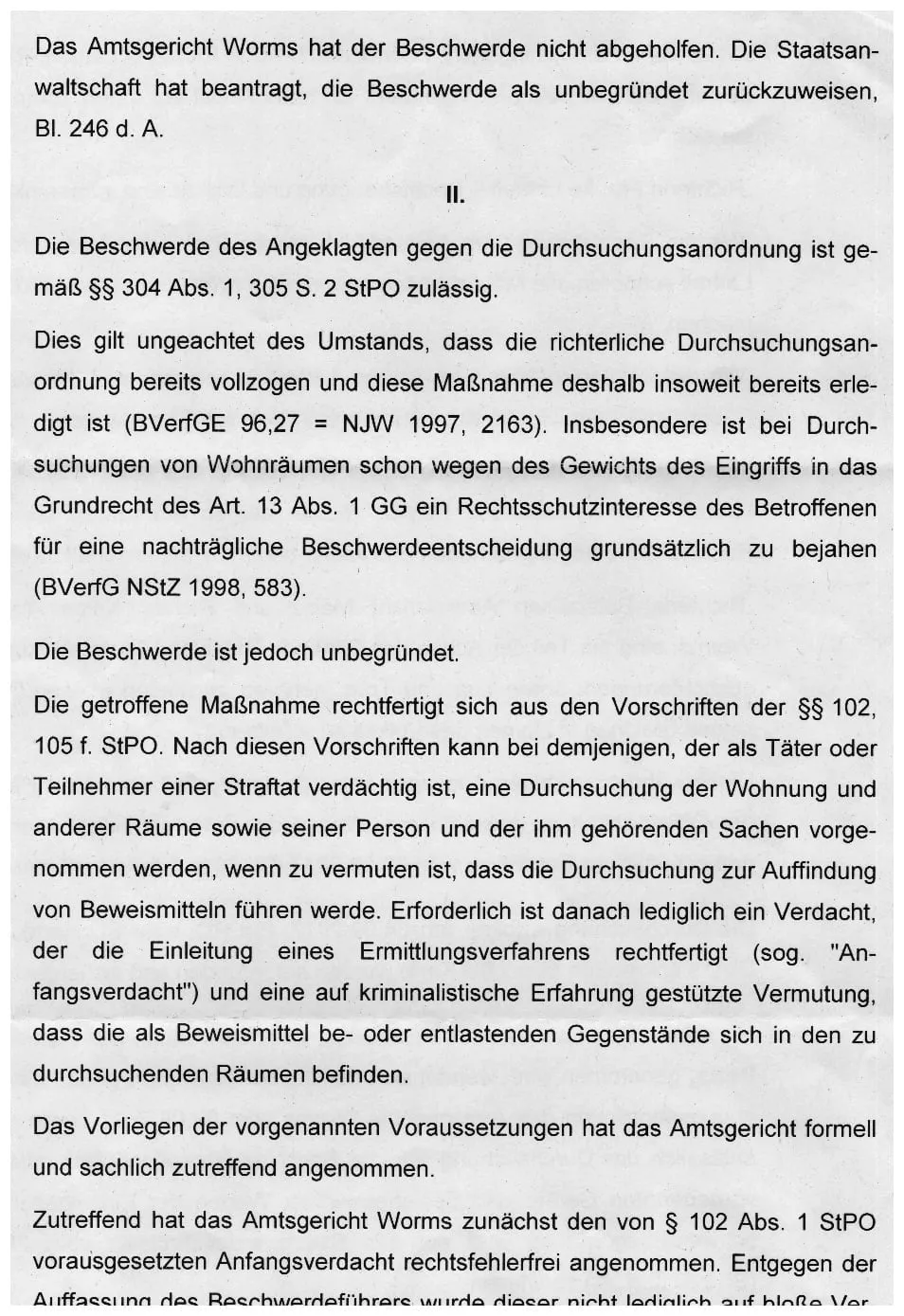 Beschluss Landgericht Mainz 03.04.2018 Beschwerde Wohnungsdurchsuchung Richter Koch Richter Poetsch Richter Althaus-04