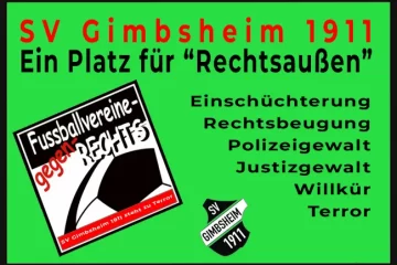SV Gimbsheim 1911 – Ein Platz für Rechtsaußen unterstützt Polizeigewalt und Justizterror