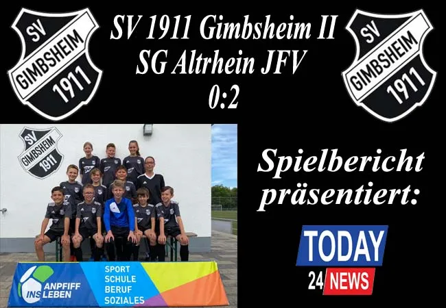 SV Gimbsheim Jugend D2 Junioren U12 Spielbericht Mattis Heck gegen SG Altrhein JFV
