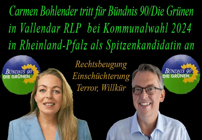 Carmen Bohlender tritt für Bündnis 90/Die Grünen in Vallendar RLP bei Kommunalwahl 2024 in Rheinland-Pfalz als Spitzenkandidatin an.