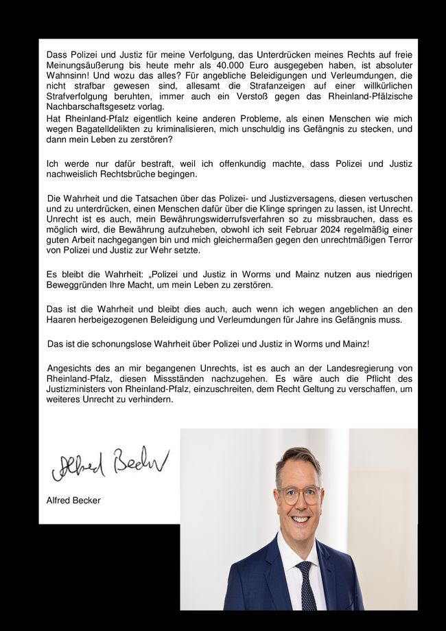 Ministerpräsident von RLP Alexander Schweitzer - Der Gnadengesuch-2
