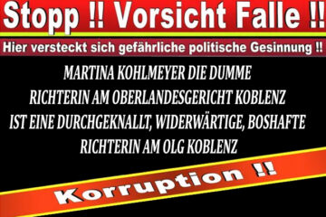 Martina Kohlmeyer die dumme Richterin am Oberlandesgericht Koblenz